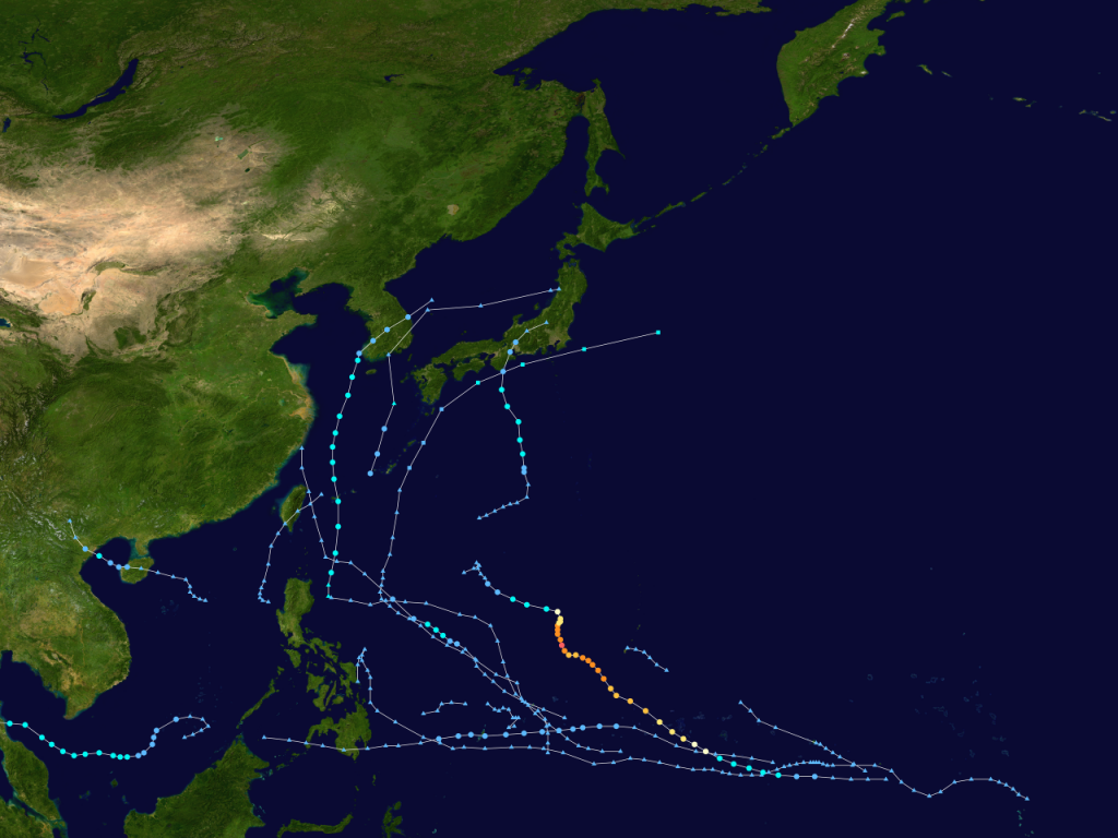 File:2019 Pacific typhoon season summary.png|thumb|2019 Pacific typhoon season summary