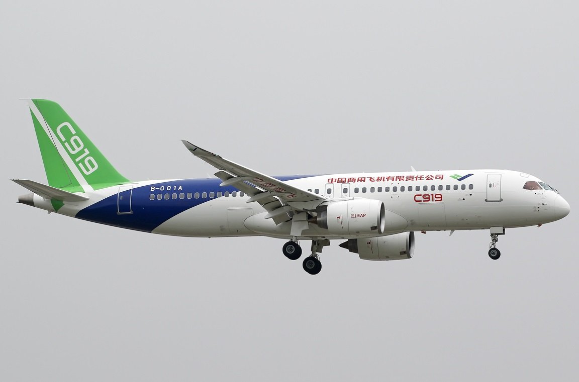 Comac C919 Weimeng at www.airliners.net [CC BY-SA 4.0 (https://creativecommons.org/licenses/by-sa/4.0)]