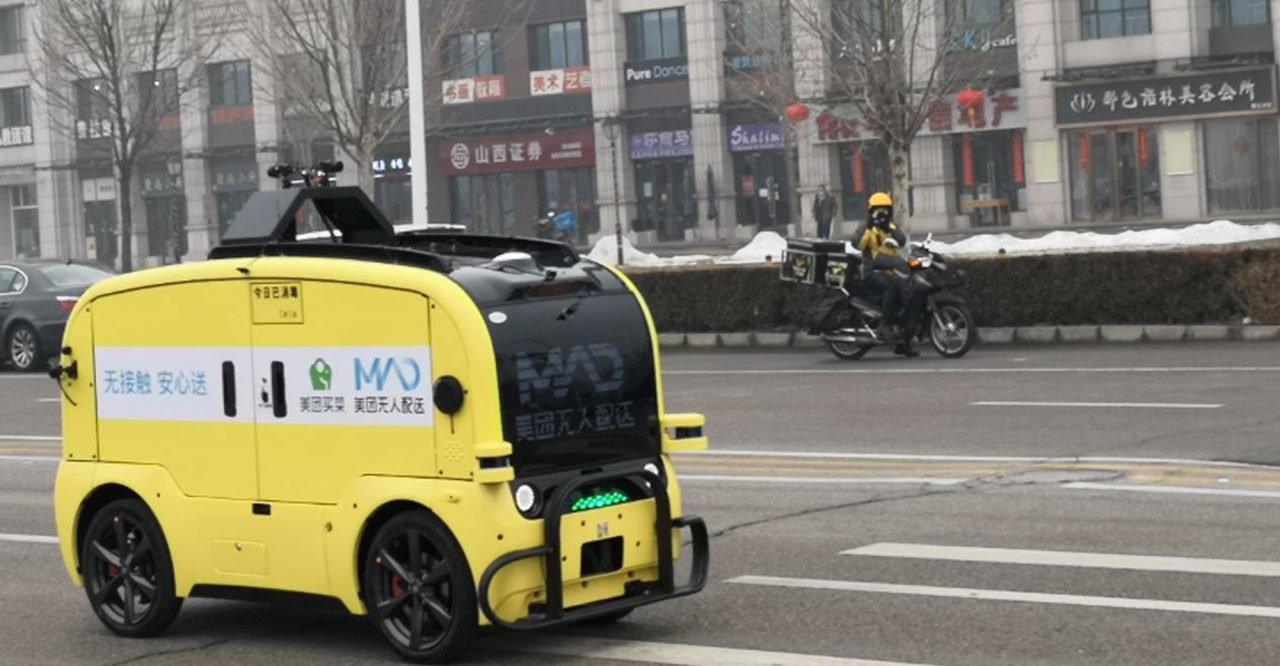 Meituan consegna cibo automatizzata, senza autista