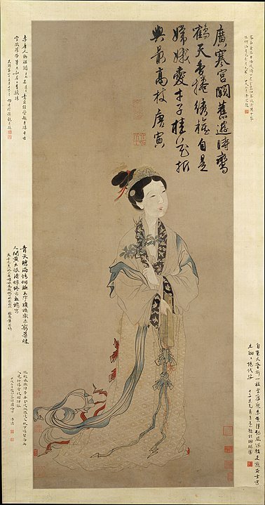 By Unknown artist, after Tang Yin (1470–1524) - The Moon Goddess Chang E. New York: The Metropolitan Museum of Art., Public Domain, https://commons.wikimedia.org/w/index.php?curid=35116060
