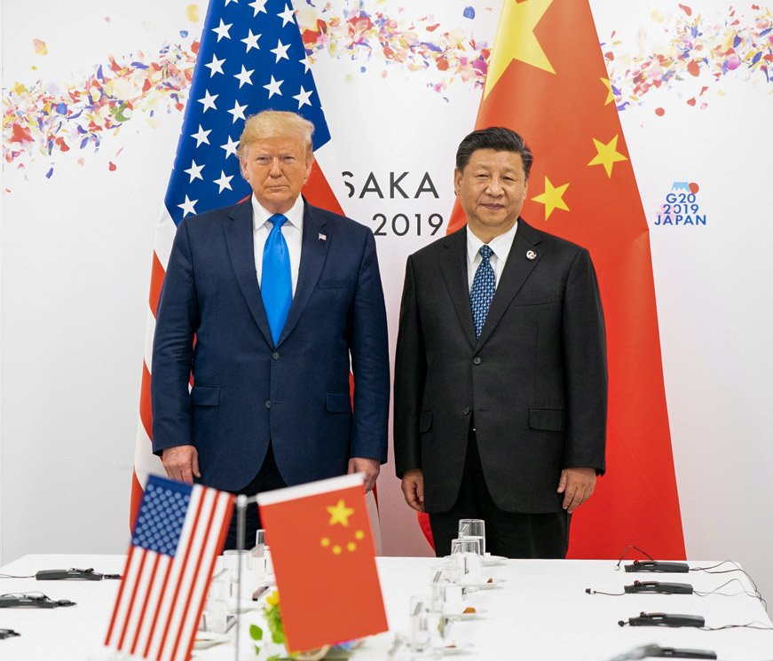 President Donald J. Trump joins Xi Jinping, President of the People’s Republic of China, at the start of their bilateral meeting Saturday, June 29, 2019, at the G20 Japan Summit in Osaka, Japan. ( Official White House Photo by Shealah Craighead)